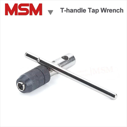 1 Pc MSM Adjustable T-handle Tap Wrench Taps Holder For Hand Usage M3- M4 M5-M8 M6-M12 Single Tap Wrench Tapping Threading Tool