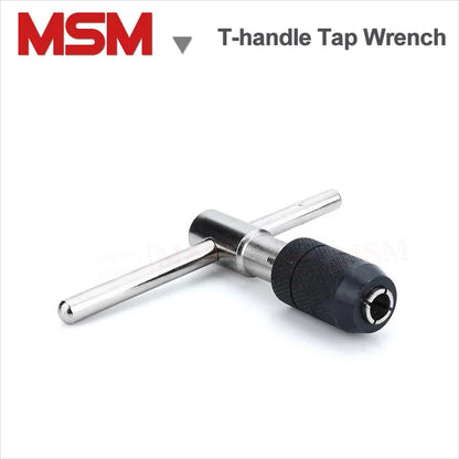 1 Pc MSM Adjustable T-handle Tap Wrench Taps Holder For Hand Usage M3- M4 M5-M8 M6-M12 Single Tap Wrench Tapping Threading Tool