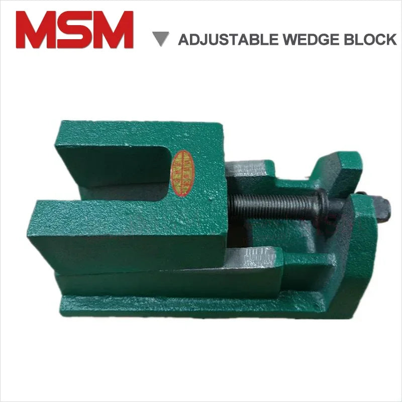 1 Set Cast Iron Two Tiers Wedge Block Machine Pad 140X75X40 Capability 0.5 Ton For CNC Lathe Milling Machine Height Adjustance