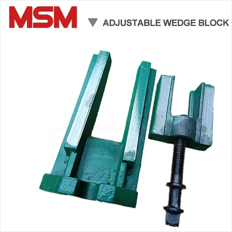 1 Set Cast Iron Two Tiers Wedge Block Machine Pad 140X75X40 Capability 0.5 Ton For CNC Lathe Milling Machine Height Adjustance