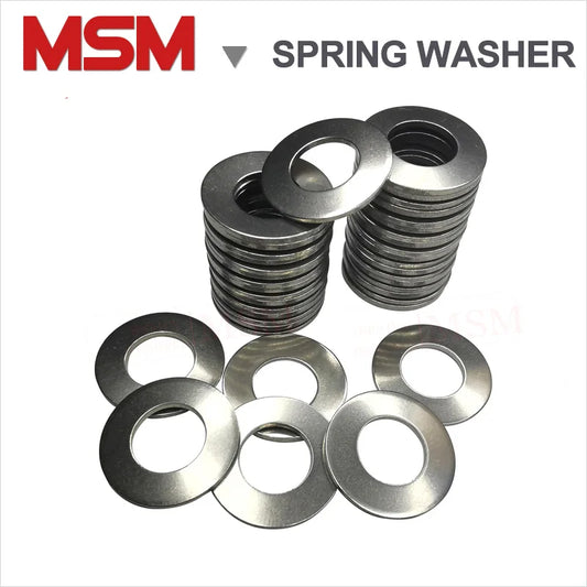 10/20 pcs Stainless Steel Disc Spring Compression Spring Washer Outer Diameter 25mm 28mm 31.5mm 35.5mm Thickness 0.7~2mm