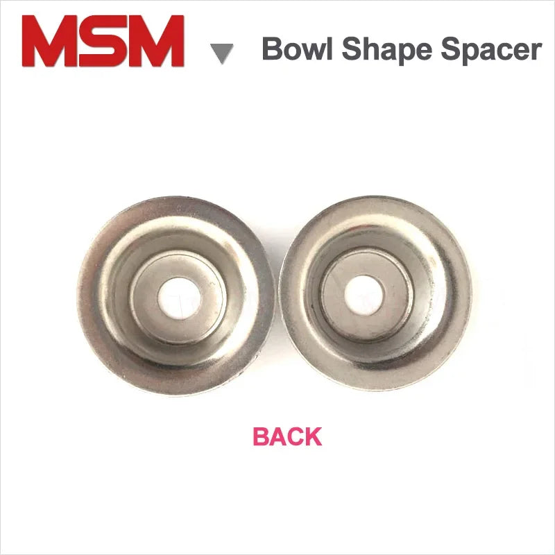 10/4 Pcs Stainless Steel Bowl Shape Spacer Conical Washer Hat Gasket For Furniture Adjusting Stand Wooden Spool M5/6/8/10/12/14/