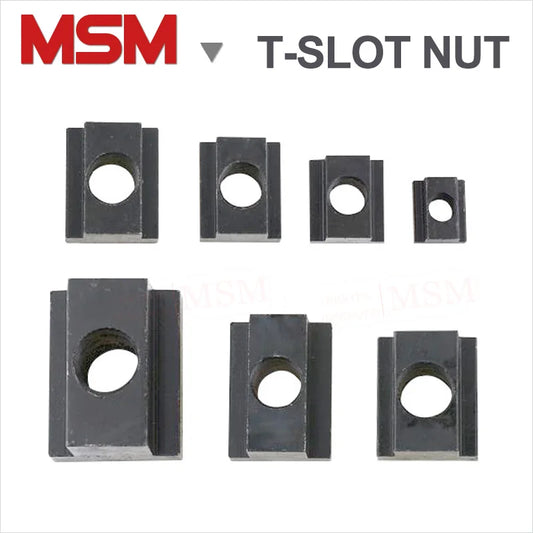 10/5/2 PCS 8.8 Level High Intensity Carbon Steel T-slot Nuts Black For CNC Lathe Machine Mold Clamping M6 M8 M10 M12 M14 M16