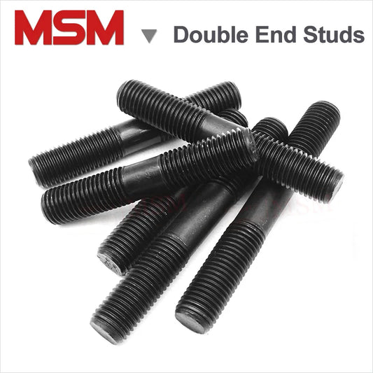 10.9 High Strength 35CrMoA Double End Stud Dual Head Threaded Screw/Bolt Metric Standard M12 M14 M16 M18 M20 M24 for Mold Clamp