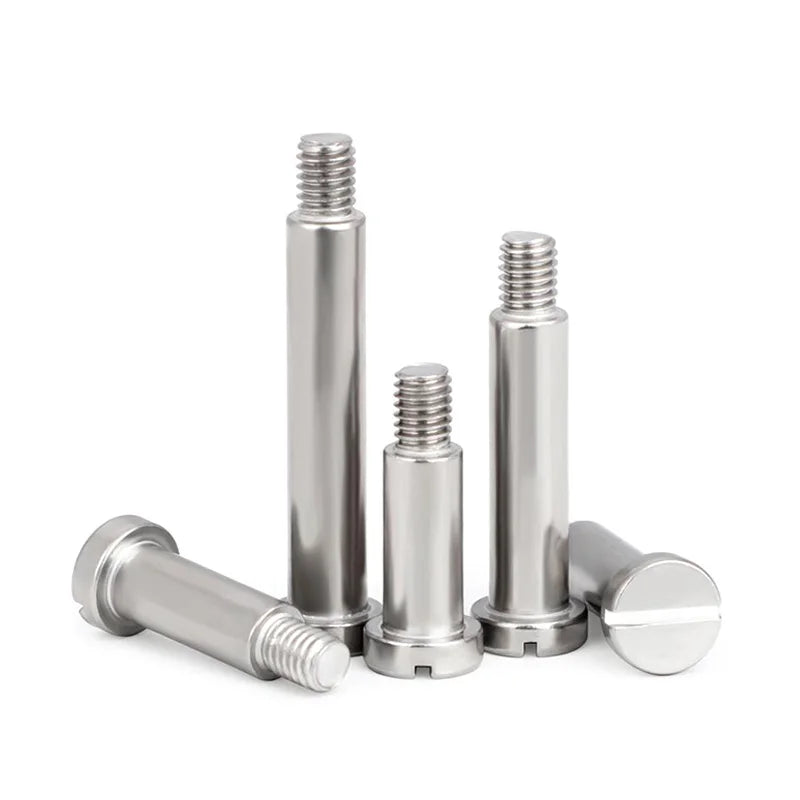 10 Pcs Stainless Steel Slotted Cheese Head Screws With Shoulder Slotted Plug Roller Bearing Shoulder Screw M2 M2.5 M3/4/5 GB830