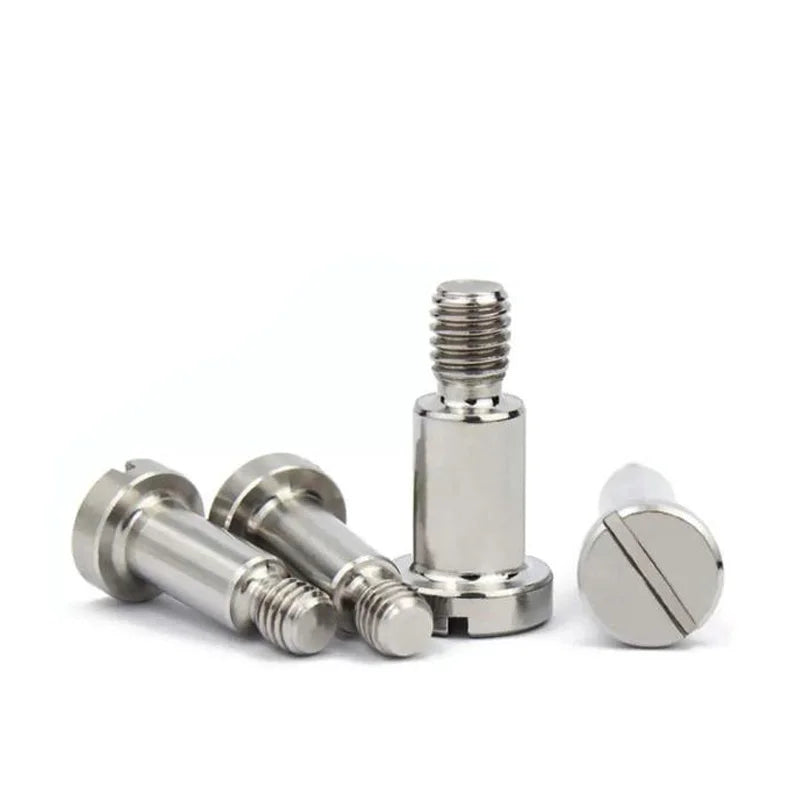 10 Pcs Stainless Steel Slotted Cheese Head Screws With Shoulder Slotted Plug Roller Bearing Shoulder Screw M2 M2.5 M3/4/5 GB830