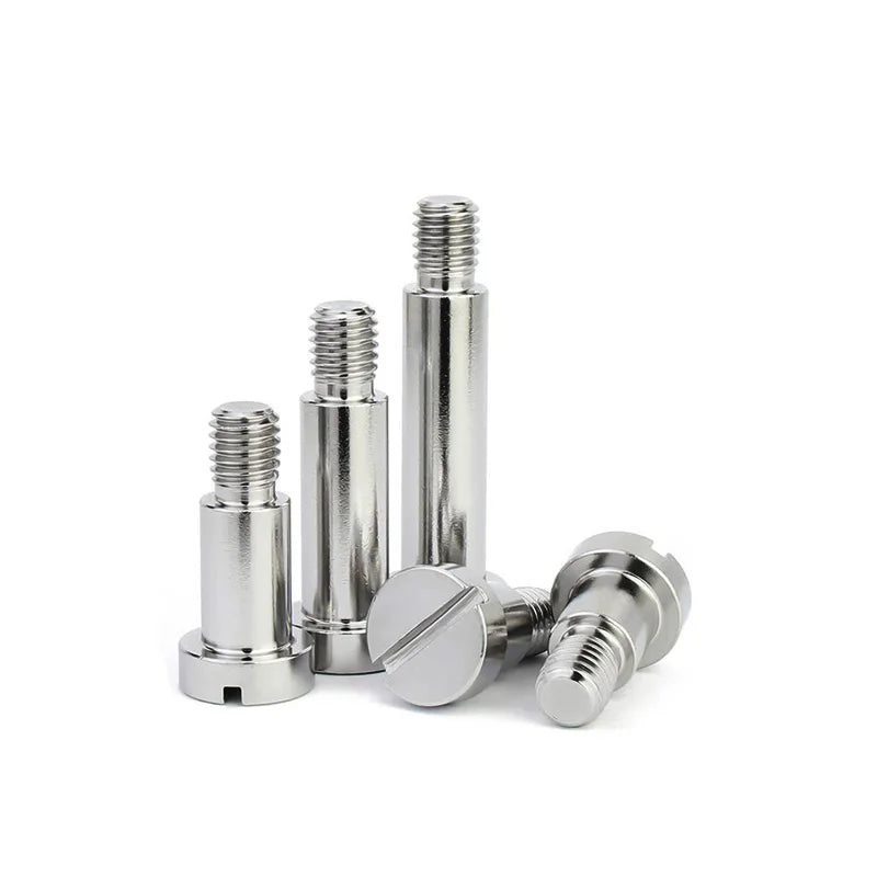 10 Pcs Stainless Steel Slotted Cheese Head Screws With Shoulder Slotted Plug Roller Bearing Shoulder Screw M2 M2.5 M3/4/5 GB830
