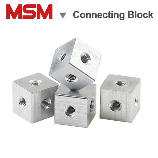 10 Sets Six Sided Fixed block Connection Nuts With Screw Acrylic Block Chassis Components for Electric Stoves Square Acrylic Dis