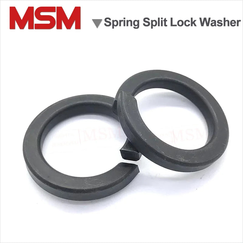 100/50/20/10 Pcs High Quality Carbon Steel Single Coil Spring Split Lock Washer Elastic Gasket M4/5/6/8/10/12/14/16/18/20/22/24/