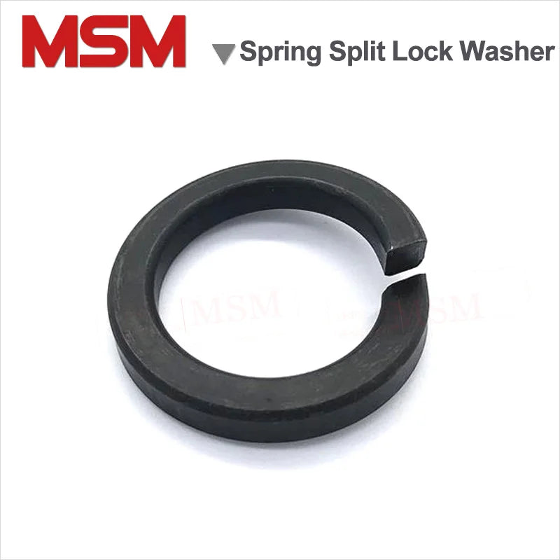 100/50/20/10 Pcs High Quality Carbon Steel Single Coil Spring Split Lock Washer Elastic Gasket M4/5/6/8/10/12/14/16/18/20/22/24/