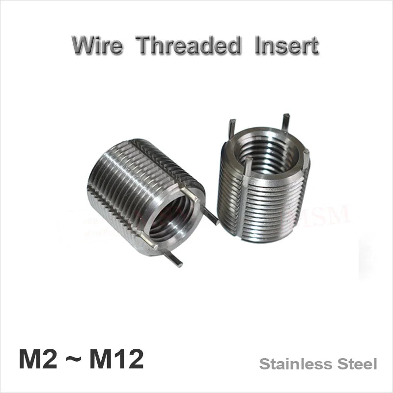 1Pcs Stainless Steel Screw Threaded Repair Inserts Latch Pin Screw Coiled Wire Helical Sleeve M2 M3 M4 M5 M6 M8 M10 M12