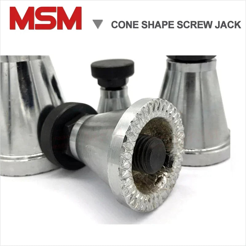1pc MSM Cone Shape Screw Jack A/B/C Models Mold Height Hoist Adjusting CNC Milling Injection Machine Cushion Block Manual Adapter