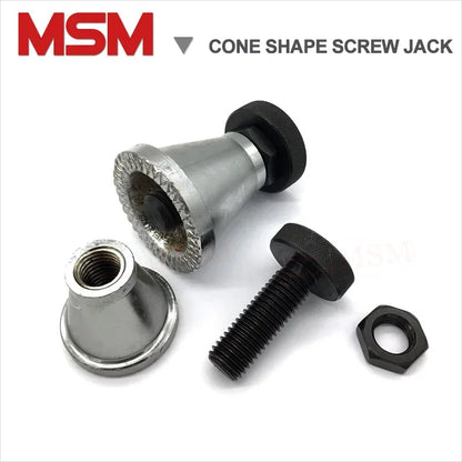 1pc MSM Cone Shape Screw Jack A/B/C Models Mold Height Hoist Adjusting CNC Milling Injection Machine Cushion Block Manual Adapter