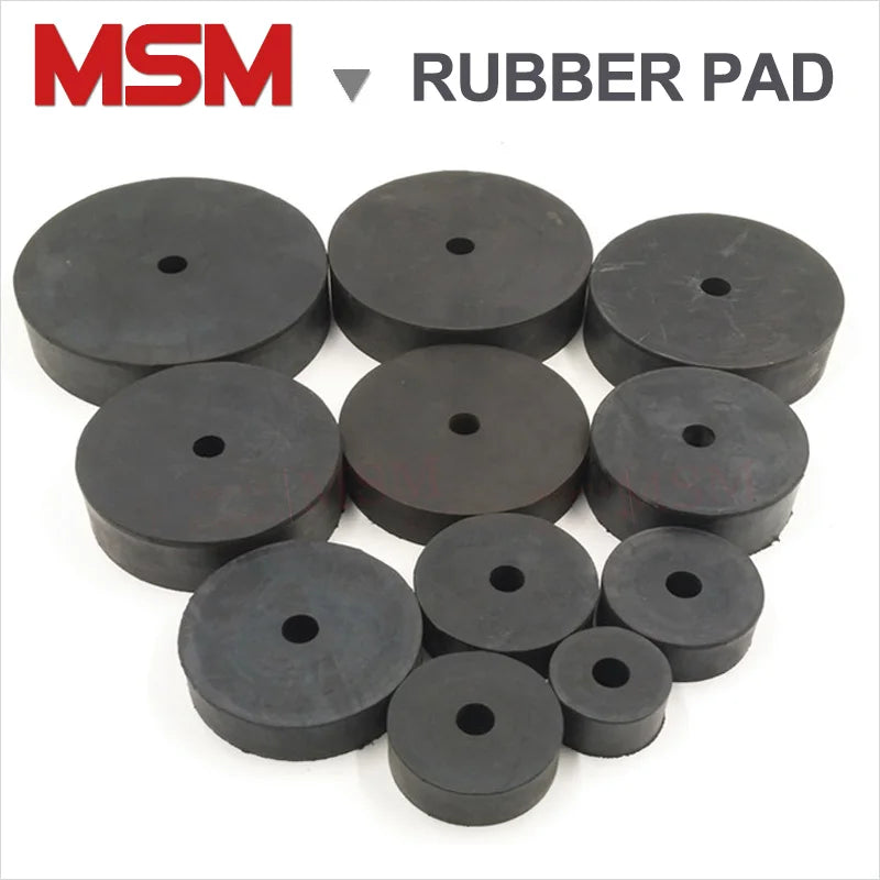 2/10 Pcs High Elasticity Wear-resistant Rubber Shock Pads Seal Flat Gasket OD20~80mm Equipment Shock Absorption Noise Reduction