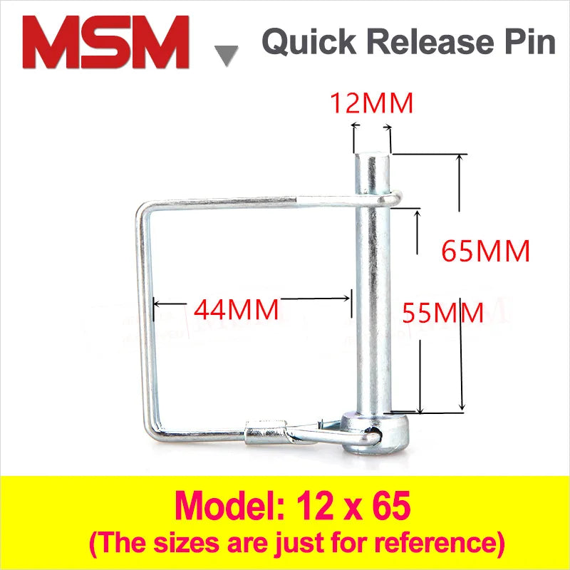 2PCS Steel Square Quick Lock Release Pins M5 M6 M8 M10 M12 Trailer Truck Coupler Safety Pin Shaft Locking Pin