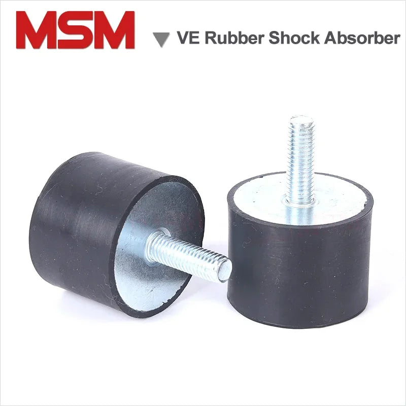 2Pcs VE One End Male Thread Rubber Shock Asbsorber Anti Vibration