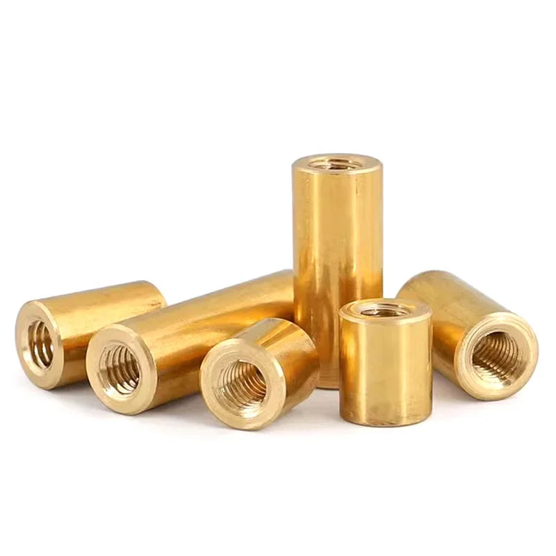 2pcs Copper Internal Thread Cylinder Pins M1.6/1.8/2/2.5 Brass Extend Long Blind Hole Standoffs Column Connection Female Nut