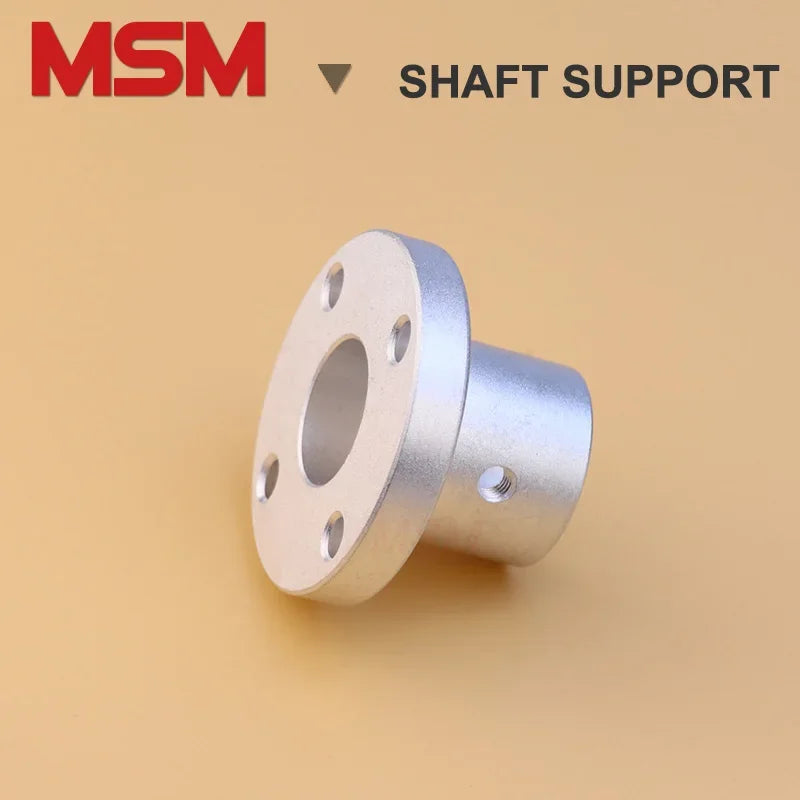 4pcs MSM Round Flange Guide Shaft Support Base 8/10/12/16/20/25/30mm Shaft Fixture Bracket Rod Holder Mount Connector