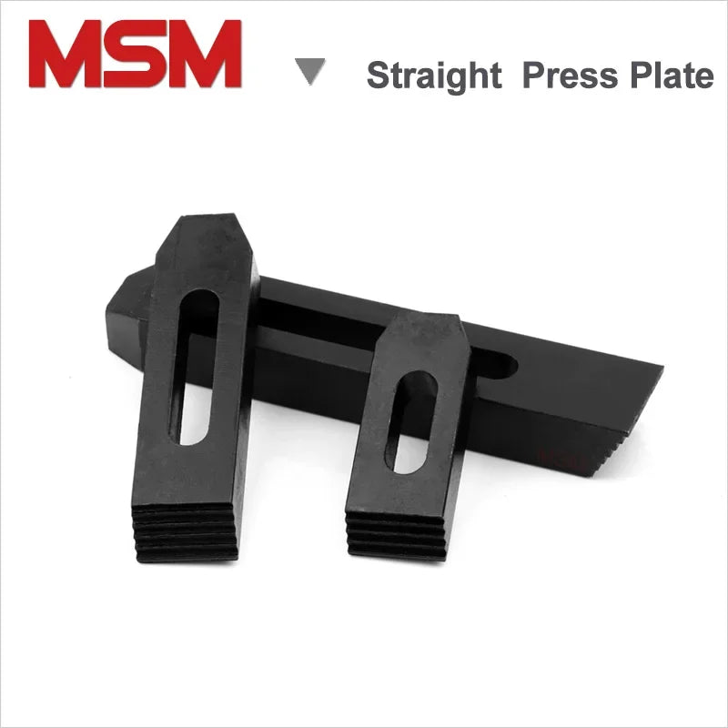 2pcs MSM Straight Press Plate 10.9 Level Steel M10 M12 M16 Gear Tooth Board Mould Step Block for CNC Milling Machine Lathe Tools