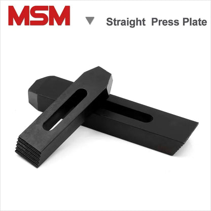 2pcs MSM Straight Press Plate 10.9 Level Steel M10 M12 M16 Gear Tooth Board Mould Step Block for CNC Milling Machine Lathe Tools
