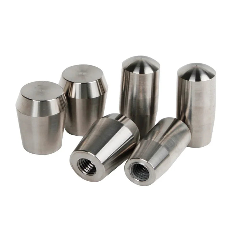 2pcs Stainless Steel Cylindrical Shape Handgrib Nuts M6 M8 M10 Cone Shape Nuts for Machine Tool Gribs Handle Nuts