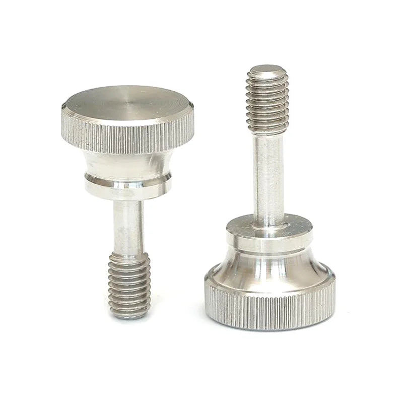 4 Pcs Stainless Steel Knurled Thumb Screws with Waisted Reduced Shanke Screws/Bolts Hand Twist Captive Screw M2.5/3/4/5/6/8