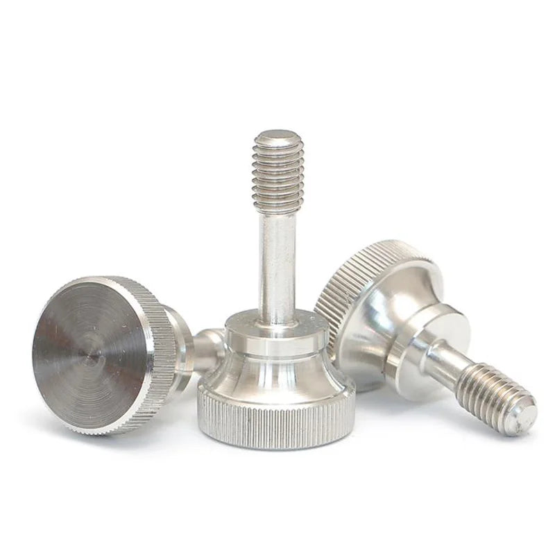 4 Pcs Stainless Steel Knurled Thumb Screws with Waisted Reduced Shanke Screws/Bolts Hand Twist Captive Screw M2.5/3/4/5/6/8