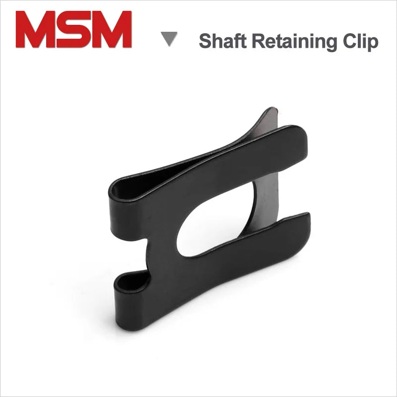50pcs MSM DK Circlip U Shape Shaft Retainer 65Mn Steel Elastic Retainning Clip for Shaft Antiloose Clamp M4 M5 M6 M8 M10 M12 M16