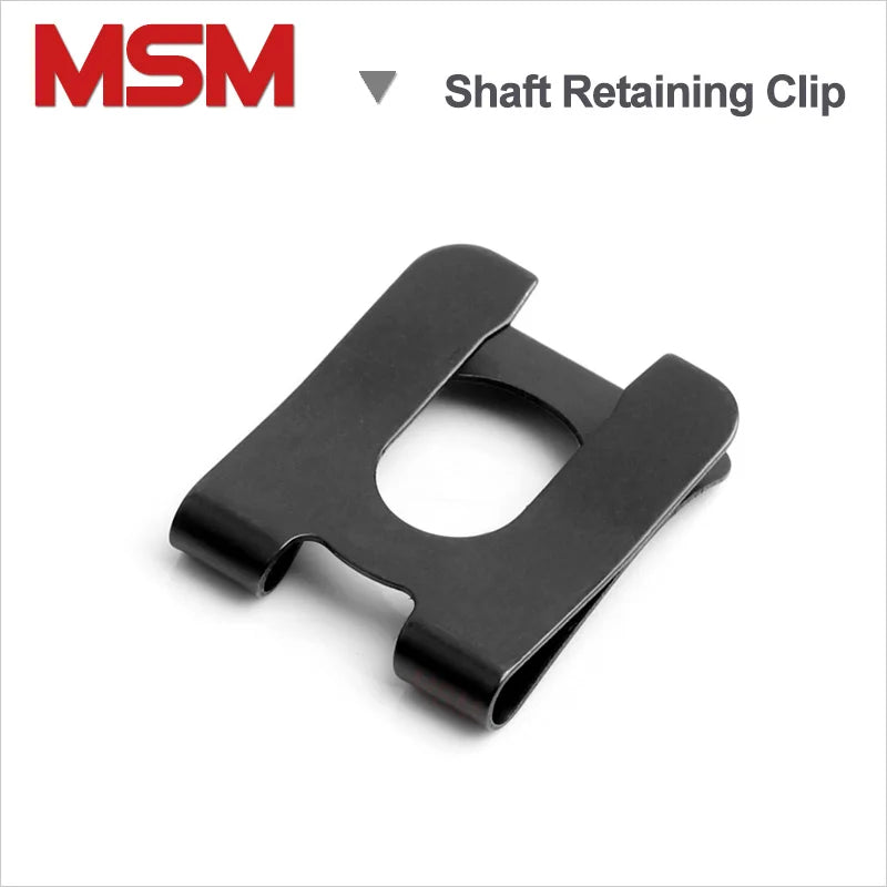 50pcs MSM DK Circlip U Shape Shaft Retainer 65Mn Steel Elastic Retainning Clip for Shaft Antiloose Clamp M4 M5 M6 M8 M10 M12 M16