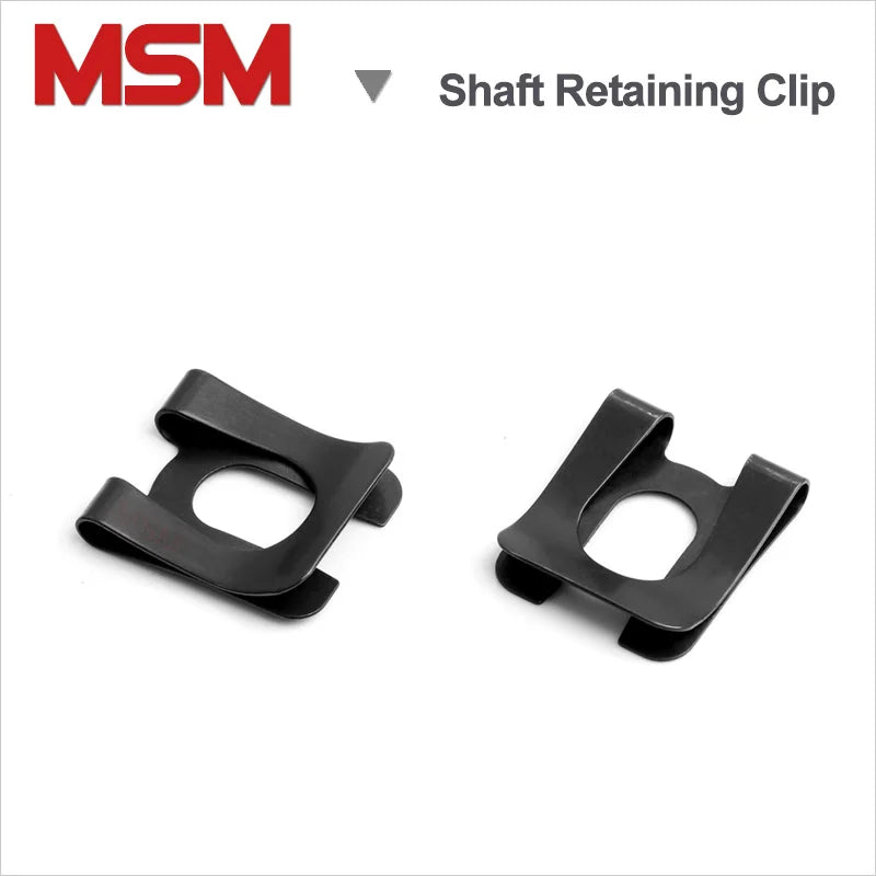 50pcs MSM DK Circlip U Shape Shaft Retainer 65Mn Steel Elastic Retainning Clip for Shaft Antiloose Clamp M4 M5 M6 M8 M10 M12 M16