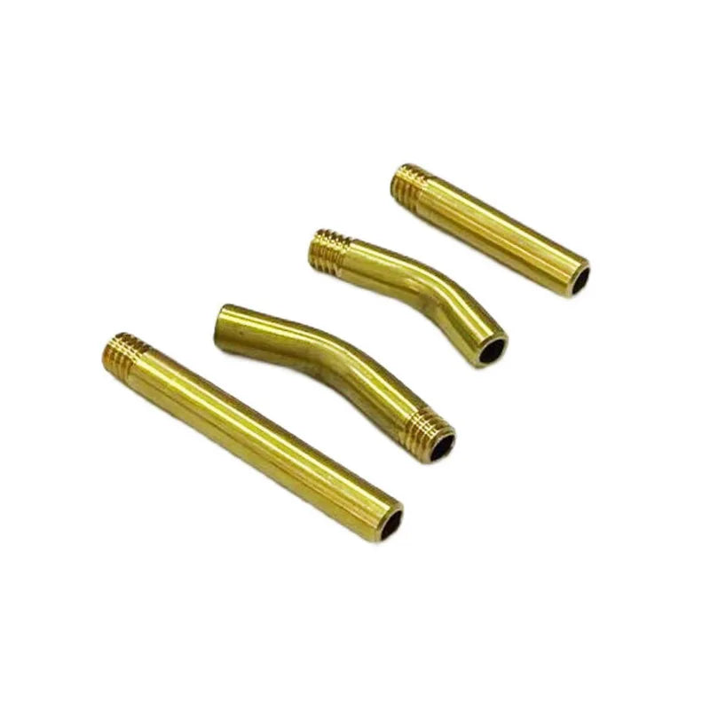 5pcs Brass Copper M6 Thread Hollow Tube/Pipe Straight/Bend  for CNC Sprayer  Spindle Cooling Nozzle Extension Pipe