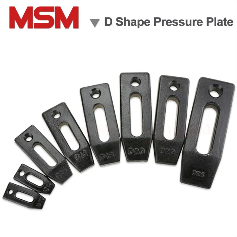 D Shape Carbon Steel Quenching Harden Parallel Platen Punching/Injection Machine Pressure Plate Mold Clamp M12 M14 M16 M18 M20