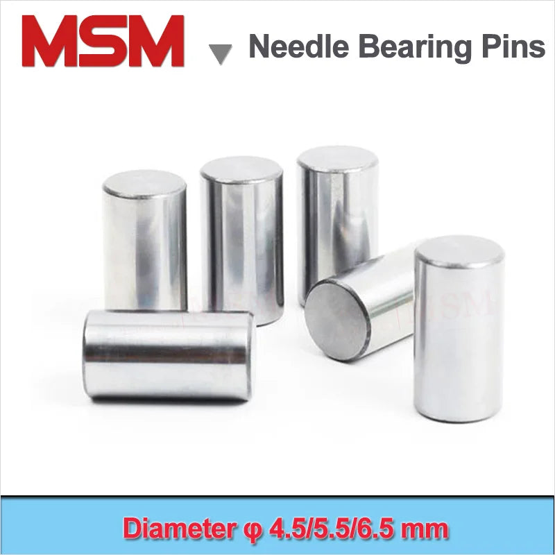 Diameter 4.5MM 5.5MM 6.5MM GCr15 Needle Bearing Roller Pins Dowel Transmission Shaft Drive Axle Length 8 10 12 15 16 18 20mm