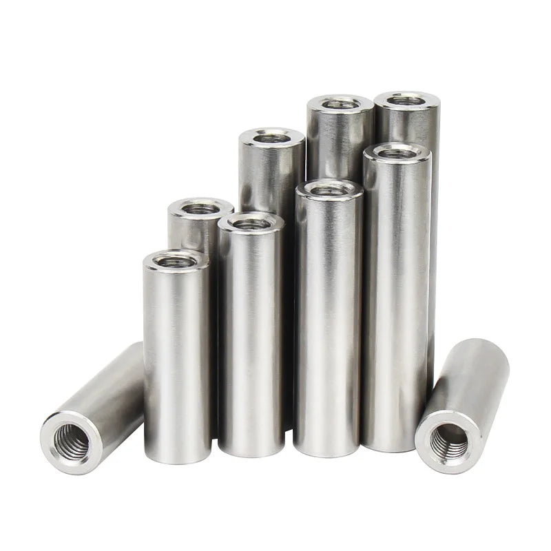 Xpcs MSM Dia.5/6/8mm Double Internal Thread Cylinder Pins M3/M4/M5 Blind Hole Standoffs Column Connection Female Nut 304 Stainless Steel