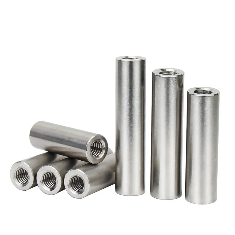Xpcs MSM Dia.5/6/8mm Double Internal Thread Cylinder Pins M3/M4/M5 Blind Hole Standoffs Column Connection Female Nut 304 Stainless Steel