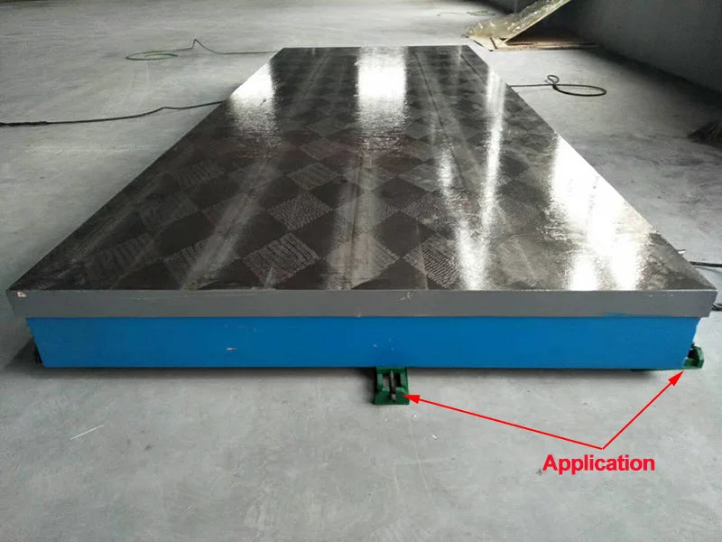 1 Set Cast Iron Two Tiers Wedge Block Machine Pad 140X75X40 Capability 0.5 Ton For CNC Lathe Milling Machine Height Adjustance