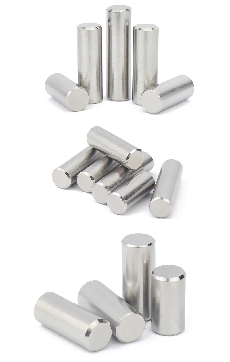 30/50 PCS Stainless Steel Parallel Pins M2 M2.5 M3 M4 Dowel Pins Length 5 ~40mm Cylindrical Pin GB119 Locating Dowel