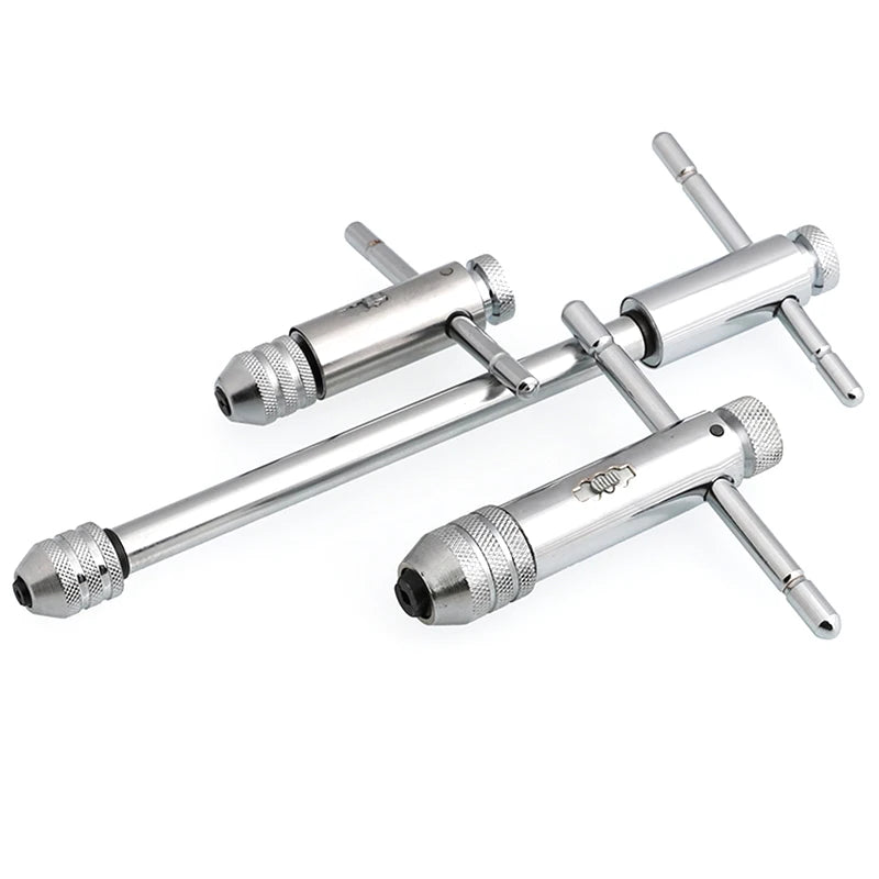 1 Pc MSM Reversible Lengthen T Shape Handle Ratchet Tap Wrench Long Type M3-M8 100x250 M5-M12 120x300 Adjustable Tap Wrench Tool