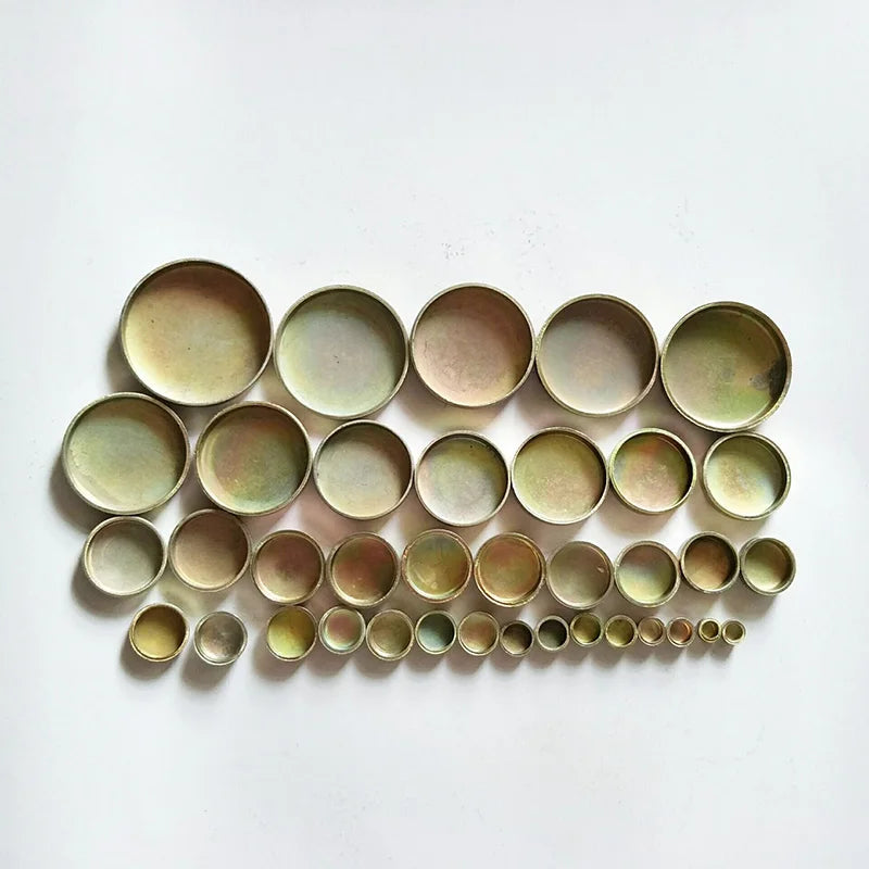 Metal Sealing Push-in Caps For Car Truck Tractor Engine Water Plug Thicken Bowl Type Expansion Plug Sealing Washer M8~M60