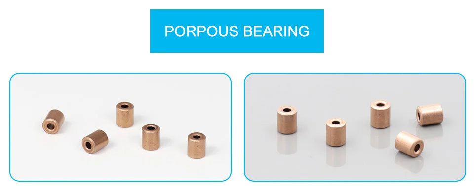 10pcs MSM Shaft Sleeve ID2mm OD5mm Porous Bearings Iron Copper Base Powder Metallurgy Part Oil Bushing Mini Bearing Guide Sleeve