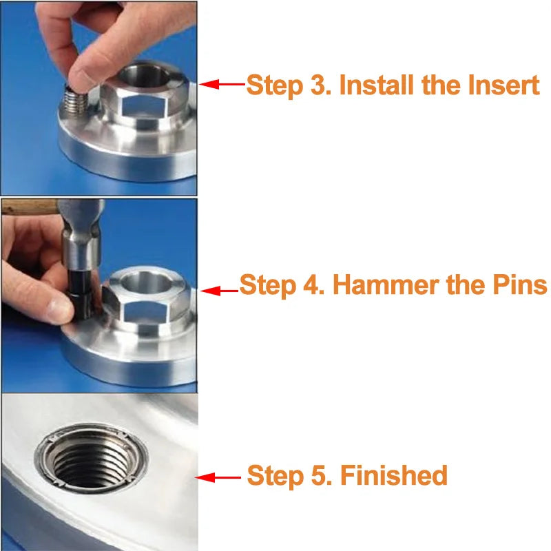 1Pcs Stainless Steel Screw Threaded Repair Inserts Latch Pin Screw Coiled Wire Helical Sleeve M2 M3 M4 M5 M6 M8 M10 M12