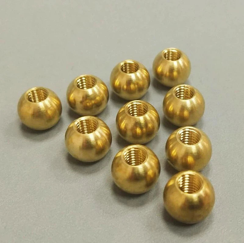 5pcs Brass Ball with Thread Hole M4 M5 M6 M8 for CNC Lathes Copper Coolant Nozzles Turret Toolholder Ball Sprayer Nozzle
