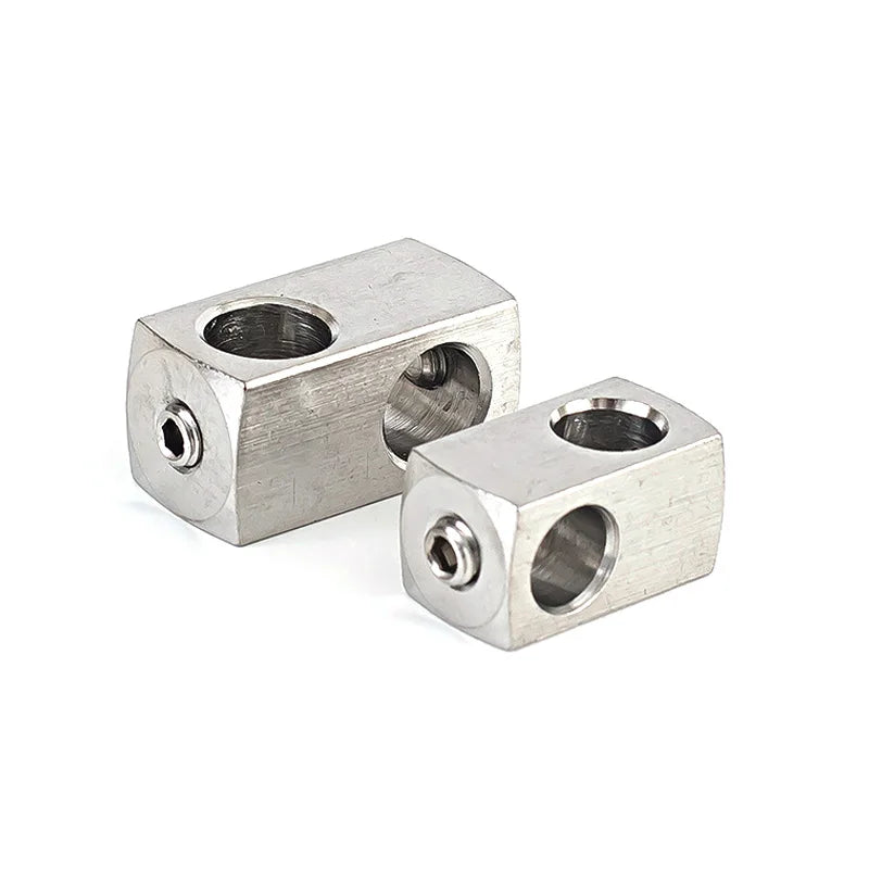 2pc Stainless Steel Wire Rope Collet for Cross Fixing Wire Rope Locking Buckle Cross Clip M4/5/6/8/10 Rope Fitting Cross Locks