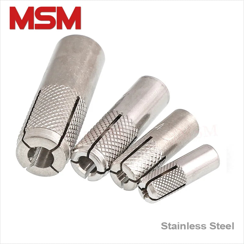 Stainless Steel Drop-in Anchor Expansion Sleeve Bolt Implosion Threaded Bolt Sleeve Anchors Screw Tool M6 M8 M10 M12