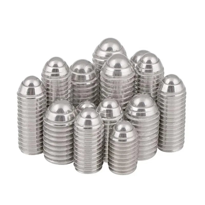 Xpcs Hex Socket Spring Ball Plunger Screw Stainless Steel Positioning Allen Grub Bolt Ball Point Set Screws M8 M10 M12 M16