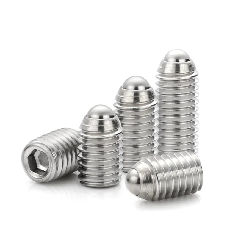 Xpcs Hex Socket Spring Ball Plunger Screw Stainless Steel Positioning Allen Grub Bolt Ball Point Set Screws M8 M10 M12 M16