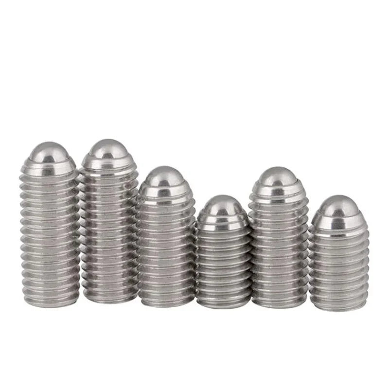 Xpcs Hex Socket Spring Ball Plunger Screw Stainless Steel Positioning Allen Grub Bolt Ball Point Set Screws M8 M10 M12 M16