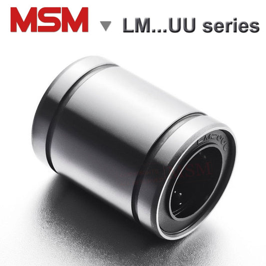 MSM Linear Bearings Standard Type LM3 LM4 LM5UU LM6UU LM8UU LM8SUU LM10UU LM12UU LM13UU LM16UU LM20UU LM25UU LM30UU LMU/SM/LB/SDM/KLM Ball Bushing (mm)