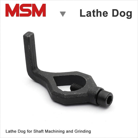 1pcs MSM Lathe Dog Vertical Handle Carbon Steel Driving Carrier for Grinding Machine Shaft Lathe Self-tightening Angle Heart Chuck