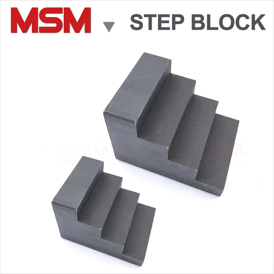 1 PC Carbon Steel Isometric Step Block Ladder-shaped Press Block For CNC Lathe Mold's Height Adjusting